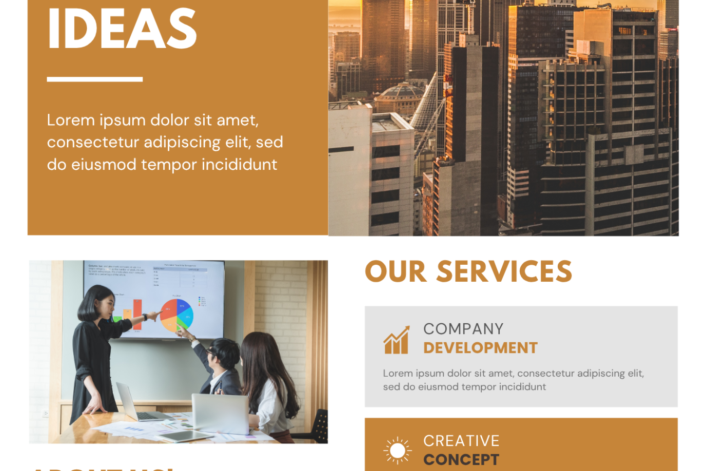 Brown Modern Corporate Business Flyer